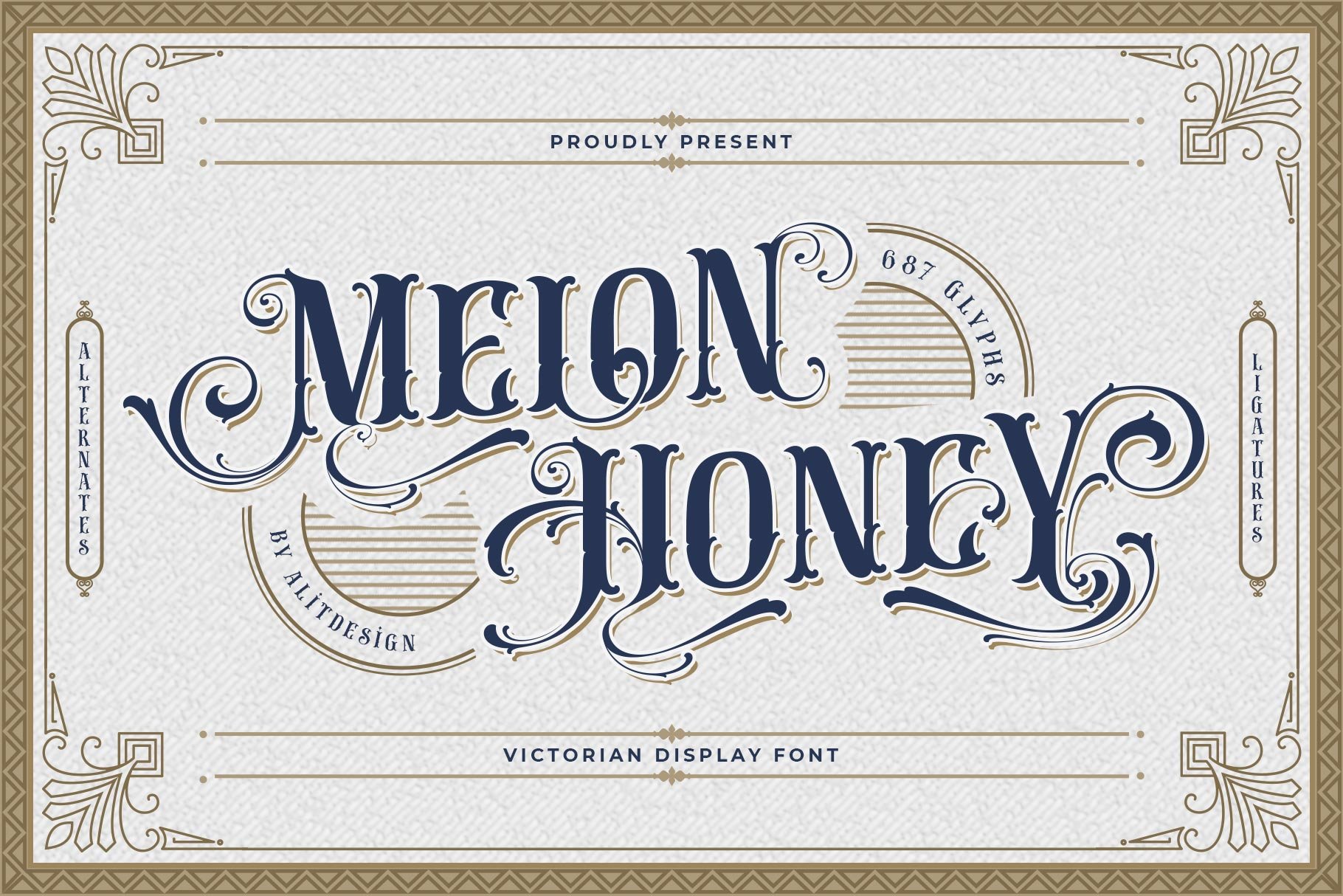 Melon Honey Typeface Design Cuts