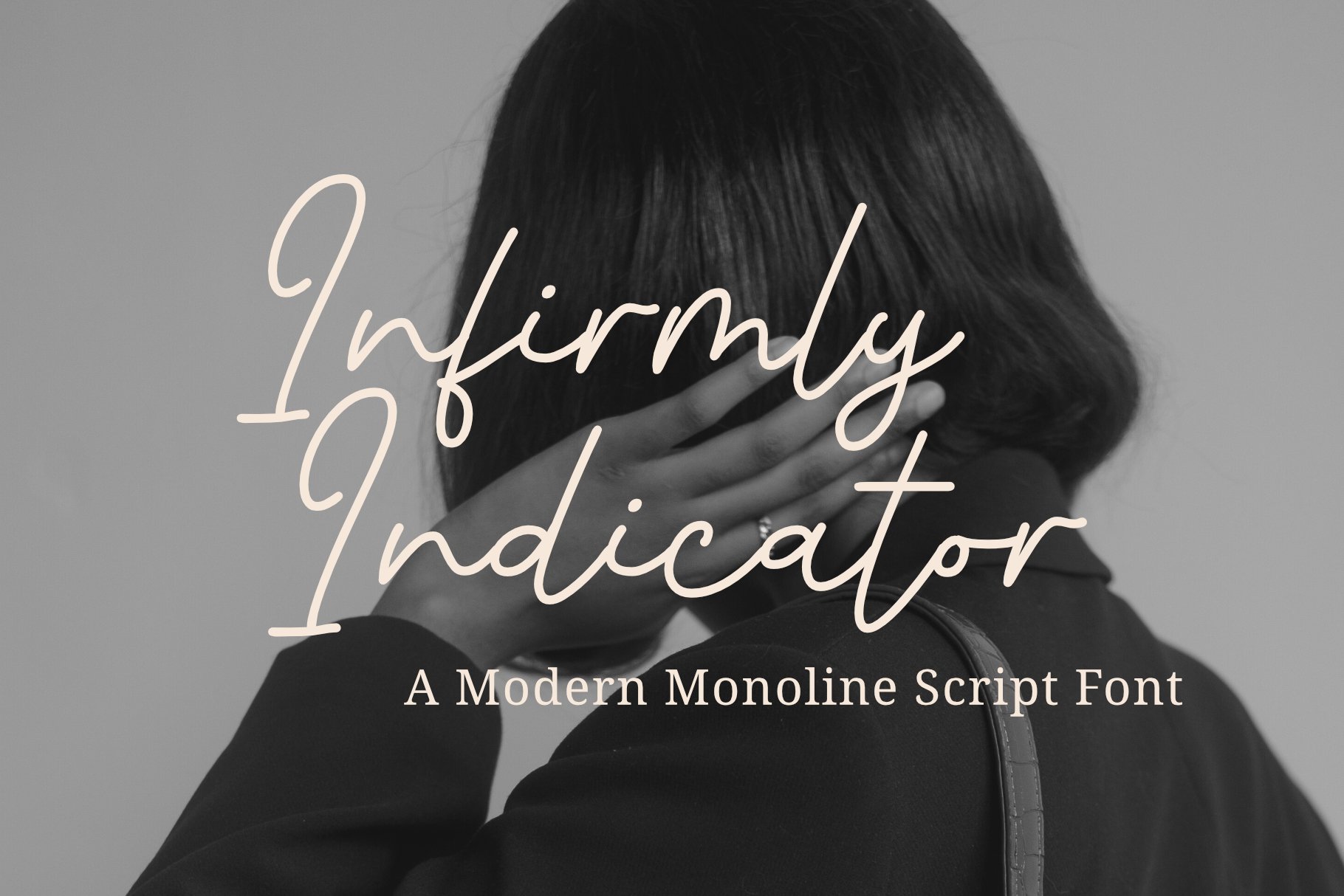 Infirmly Indicator A Monoline Font Design Cuts