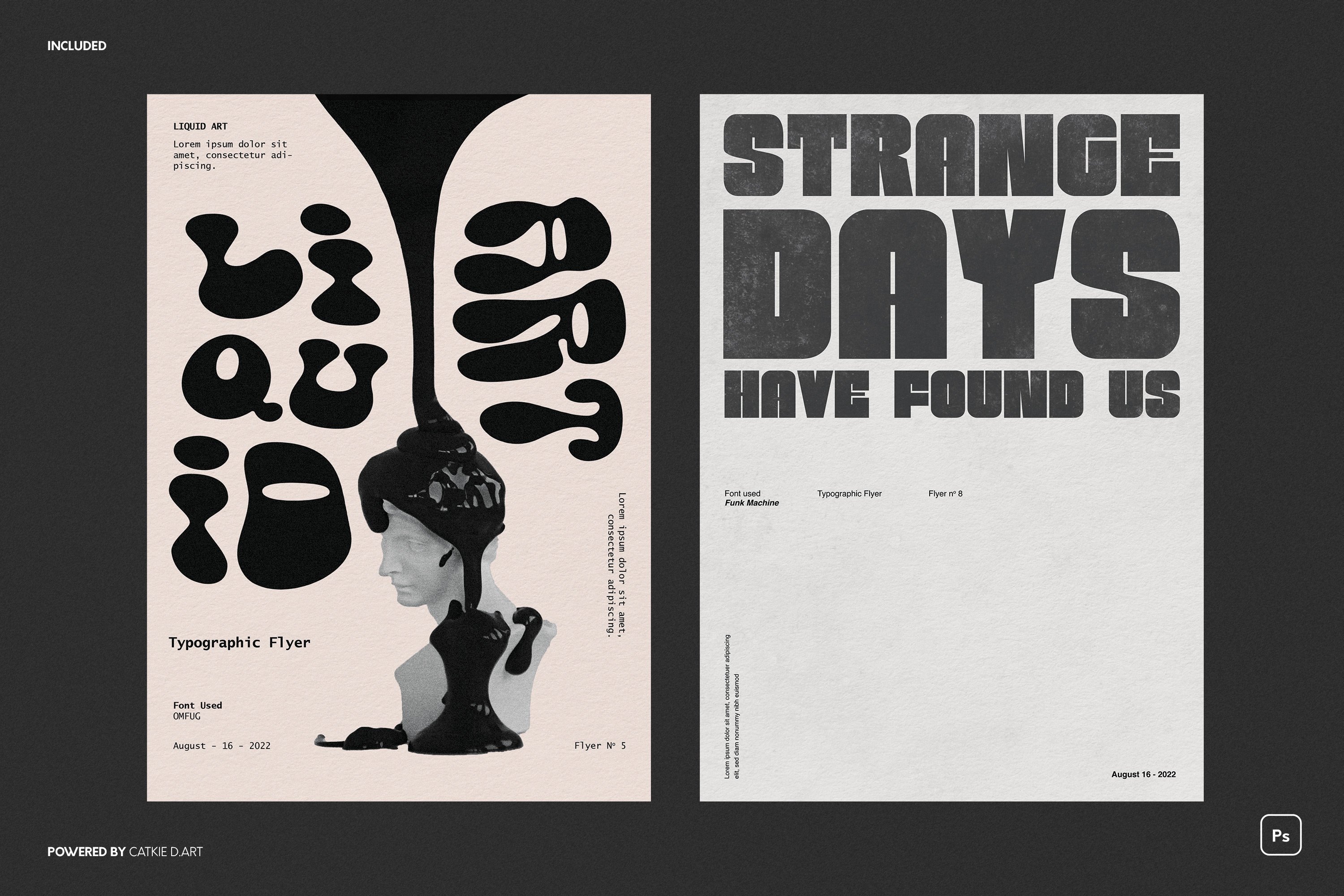 Typographic Flyer Poster Bundle Design Cuts