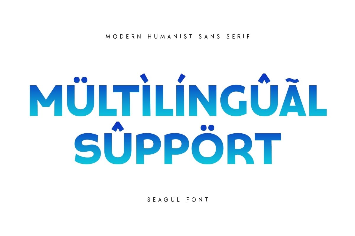 Seagul Modern Humanist Sans Serif Design Cuts