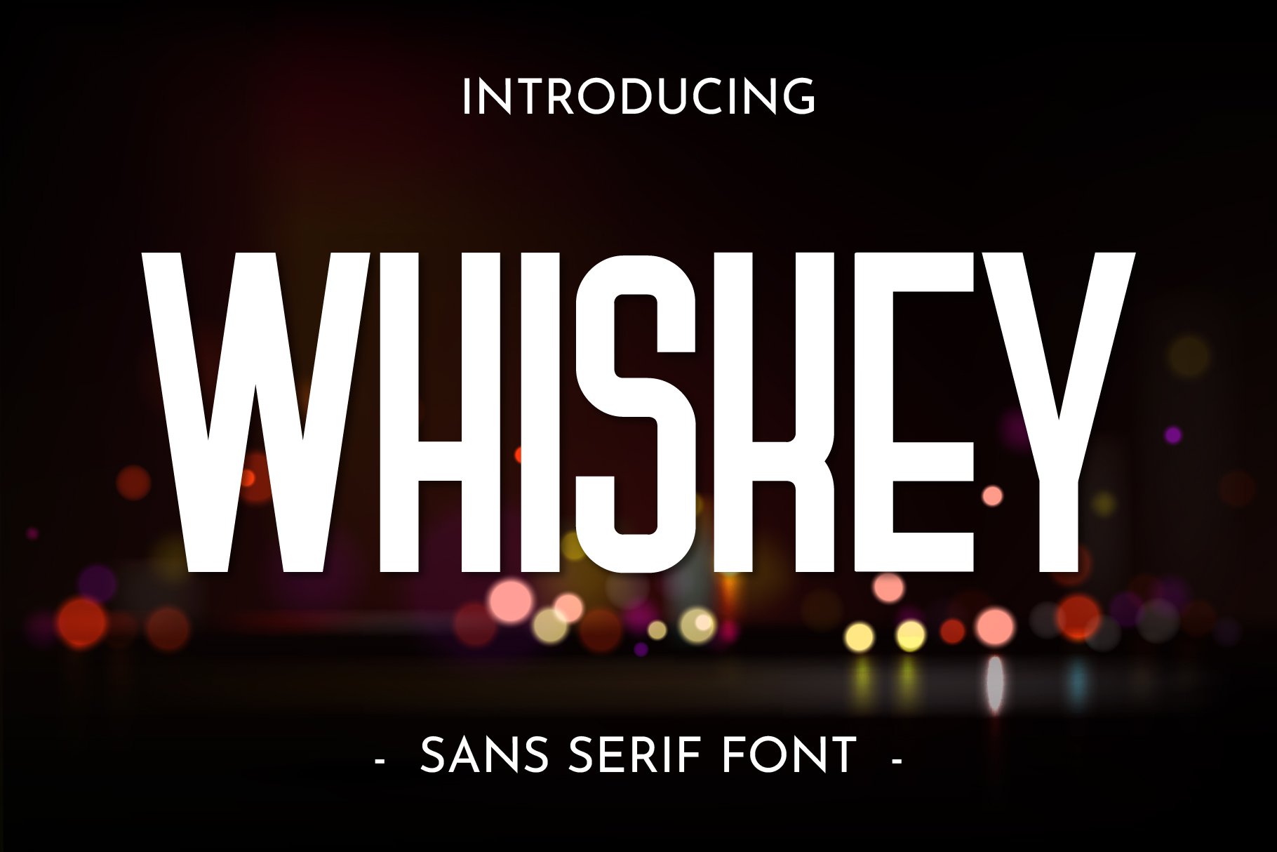 Whiskey Font Design Cuts