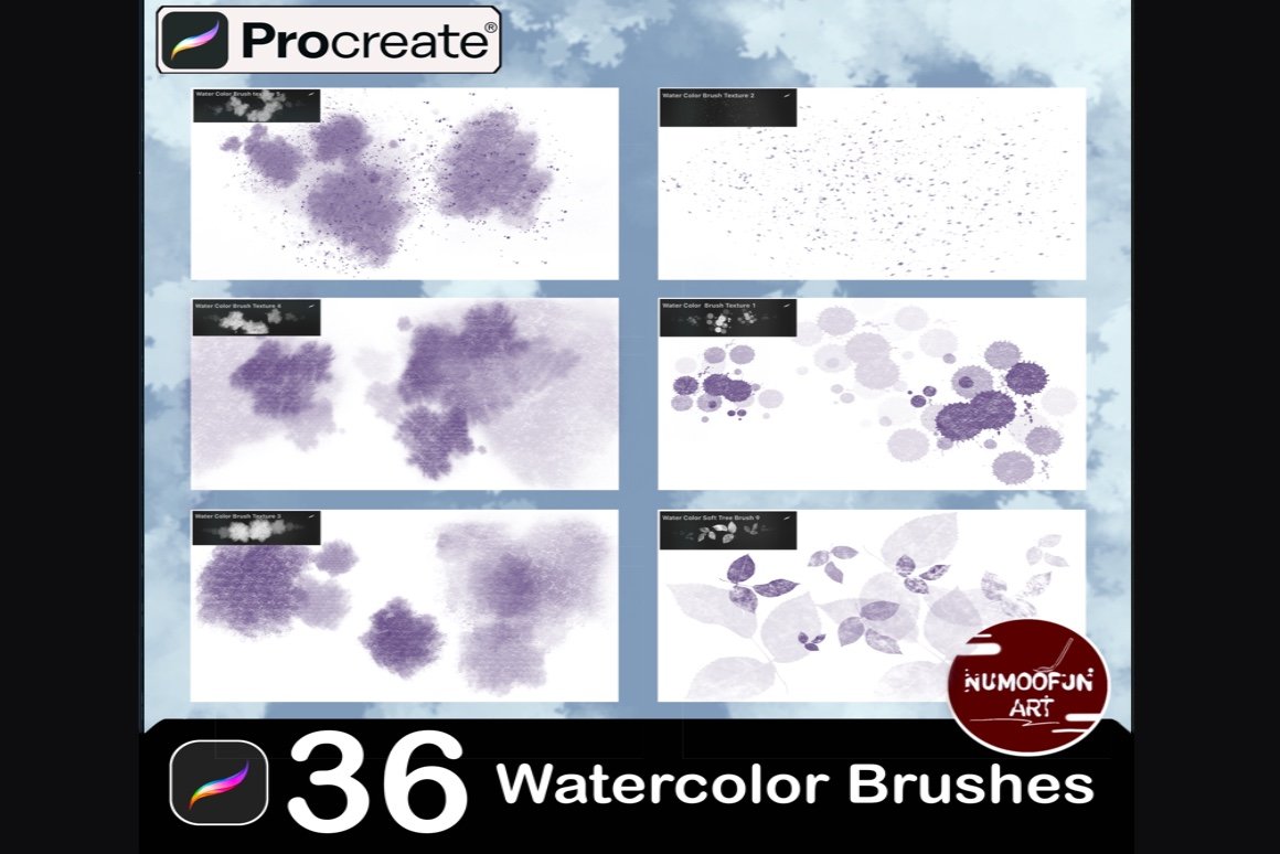 Watercolor Brushes For Procreate Design Cuts