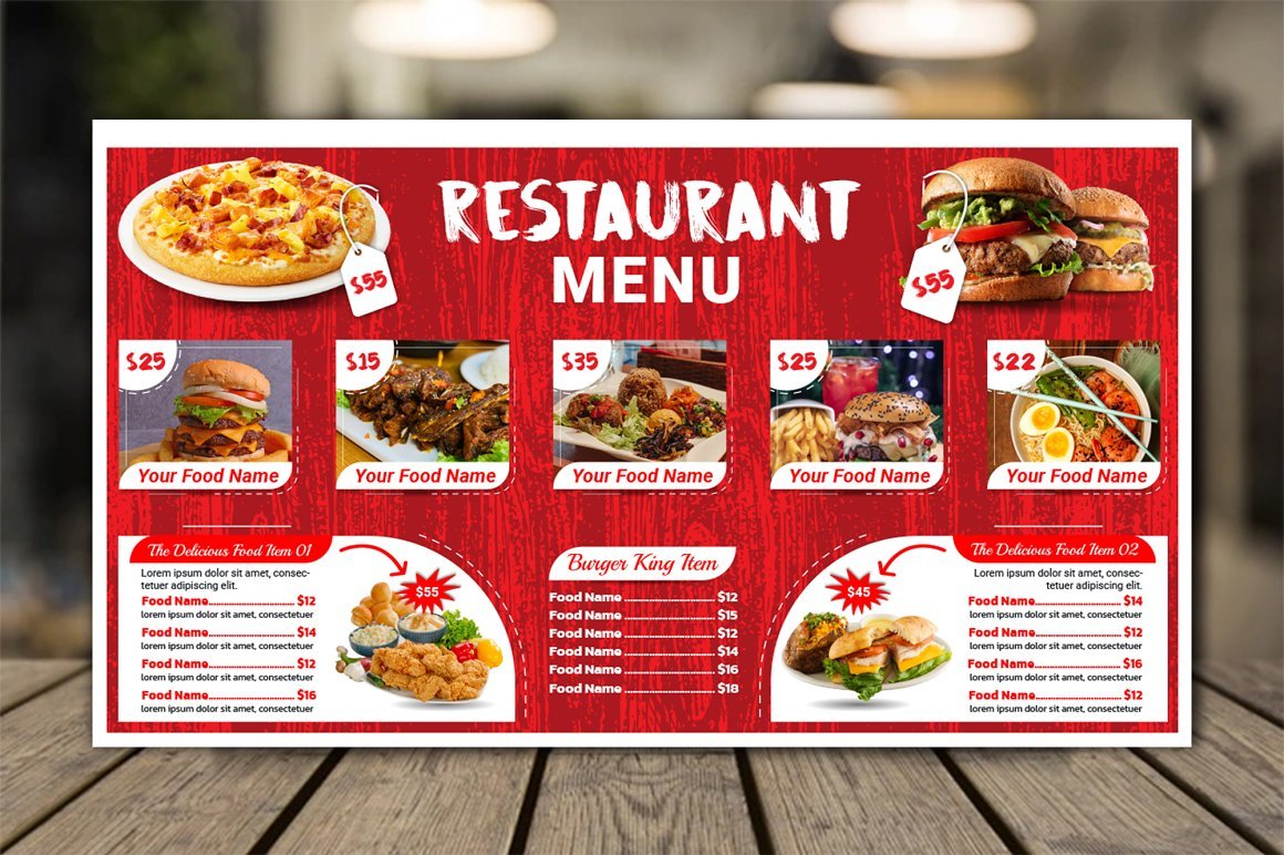 Digital Menu Boards For Restaurant Design Cuts