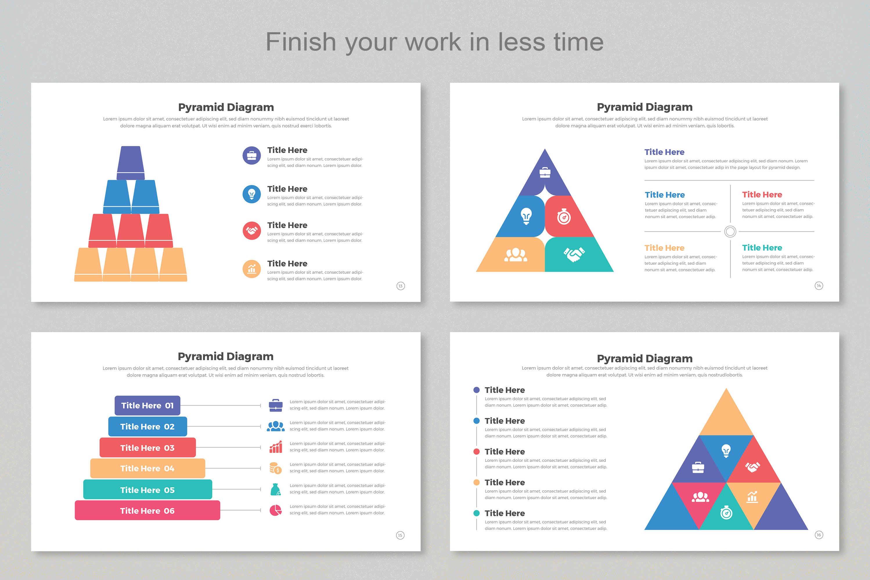 Pyramid Diagram Infographic Templates Design Cuts