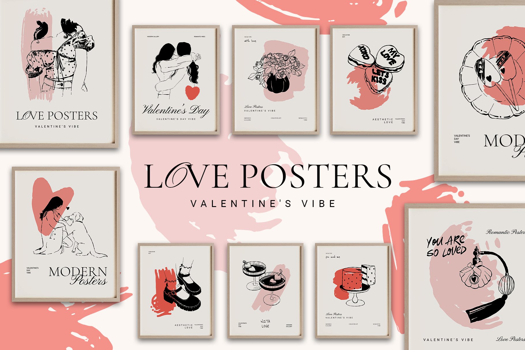 LOVE POSTERS Valentine S Vibe Design Cuts