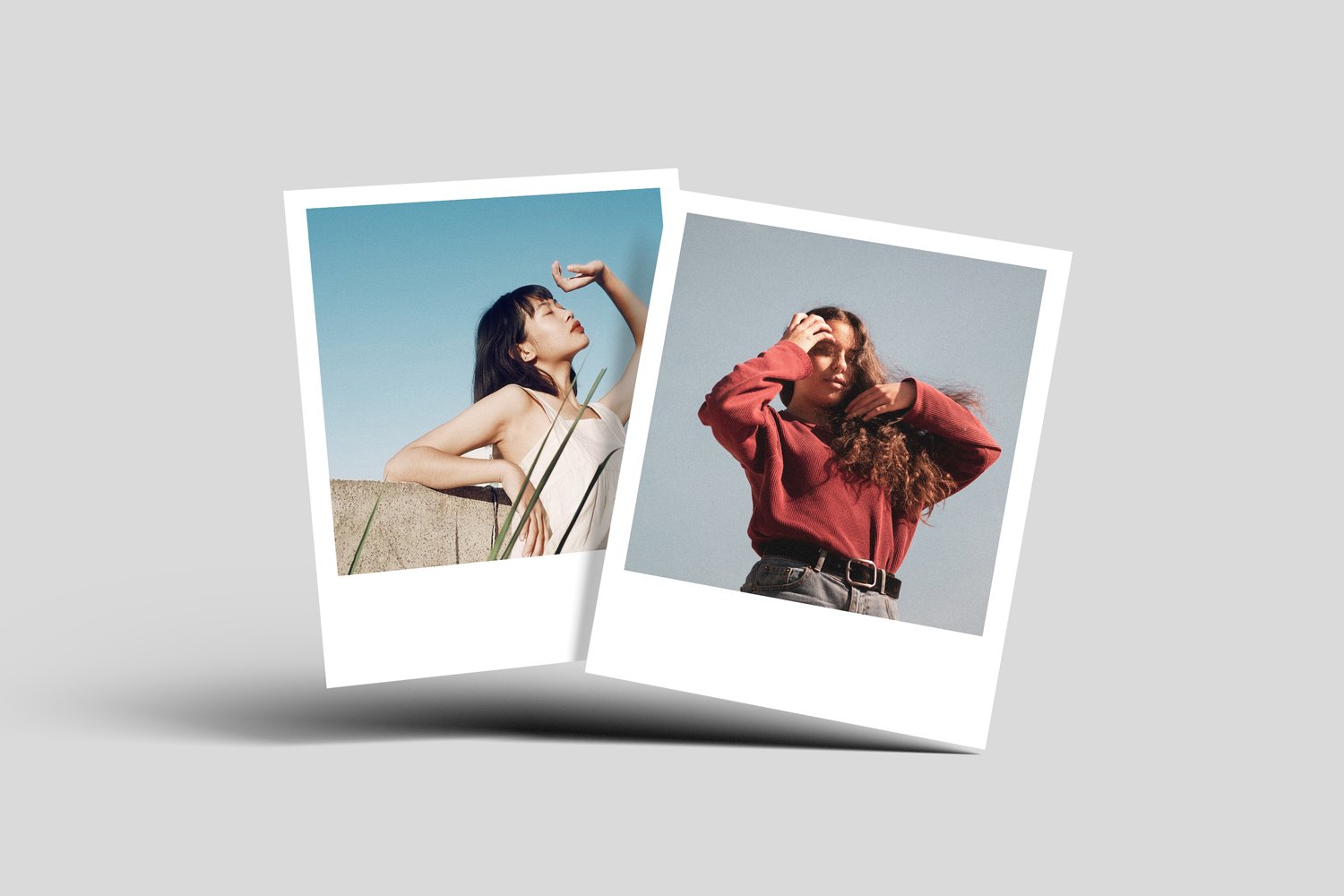 Polaroid Photo Mockups Design Cuts