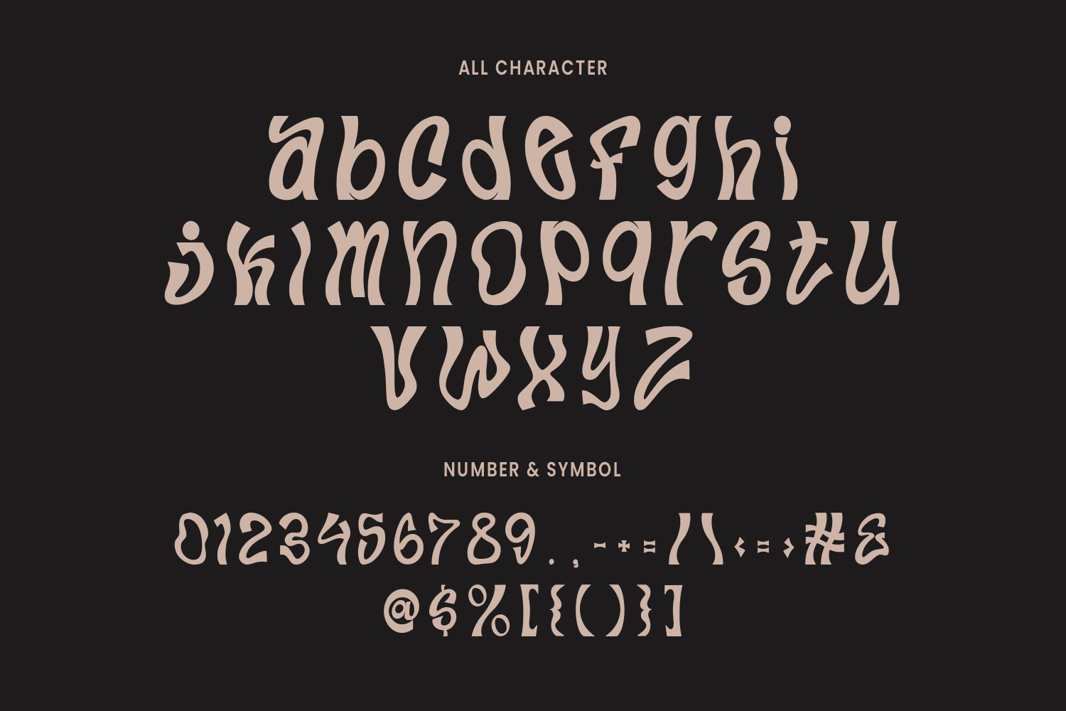 Whimping Experimental Display Typeface Design Cuts