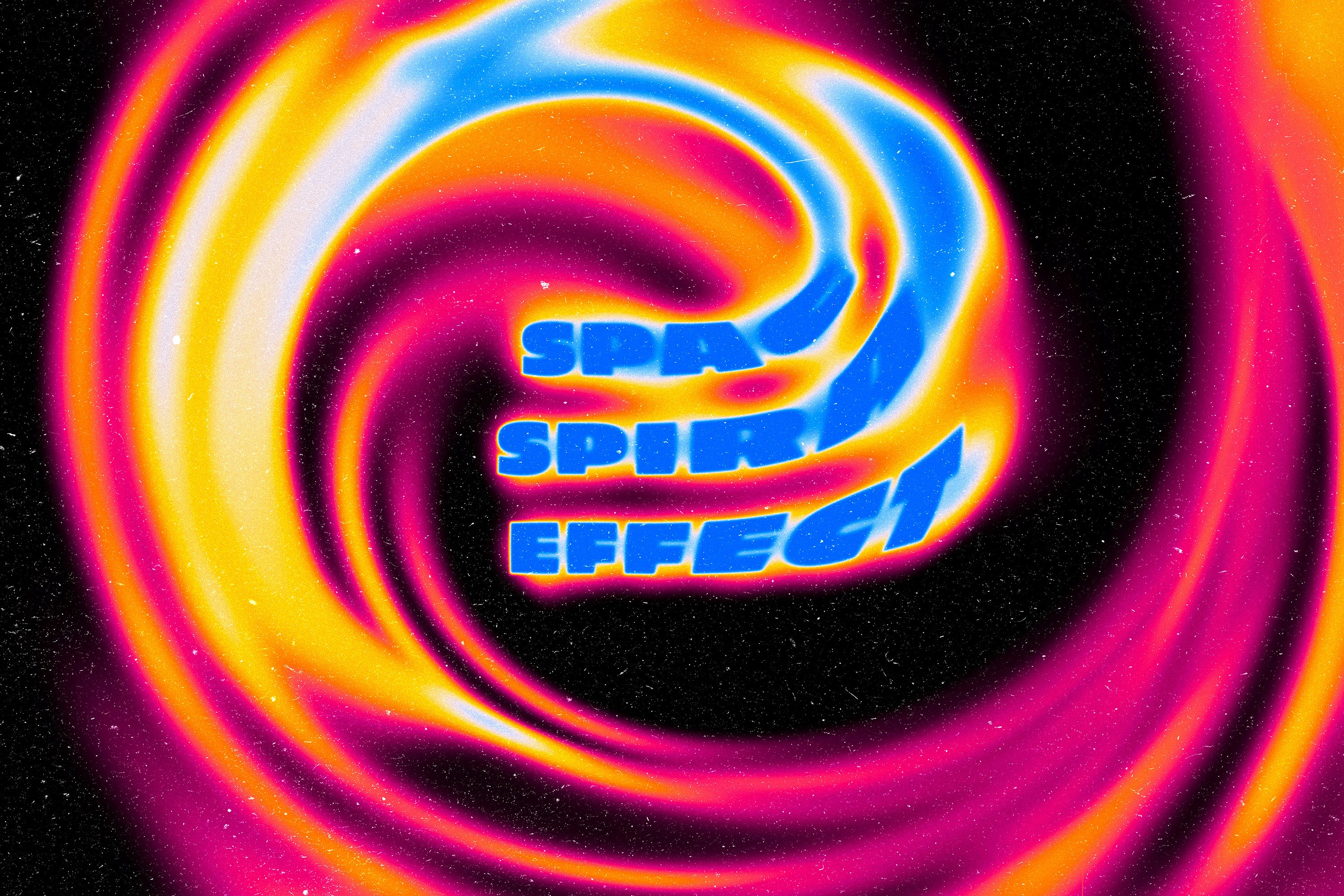 Liquid Spiral Text Effect Design Cuts