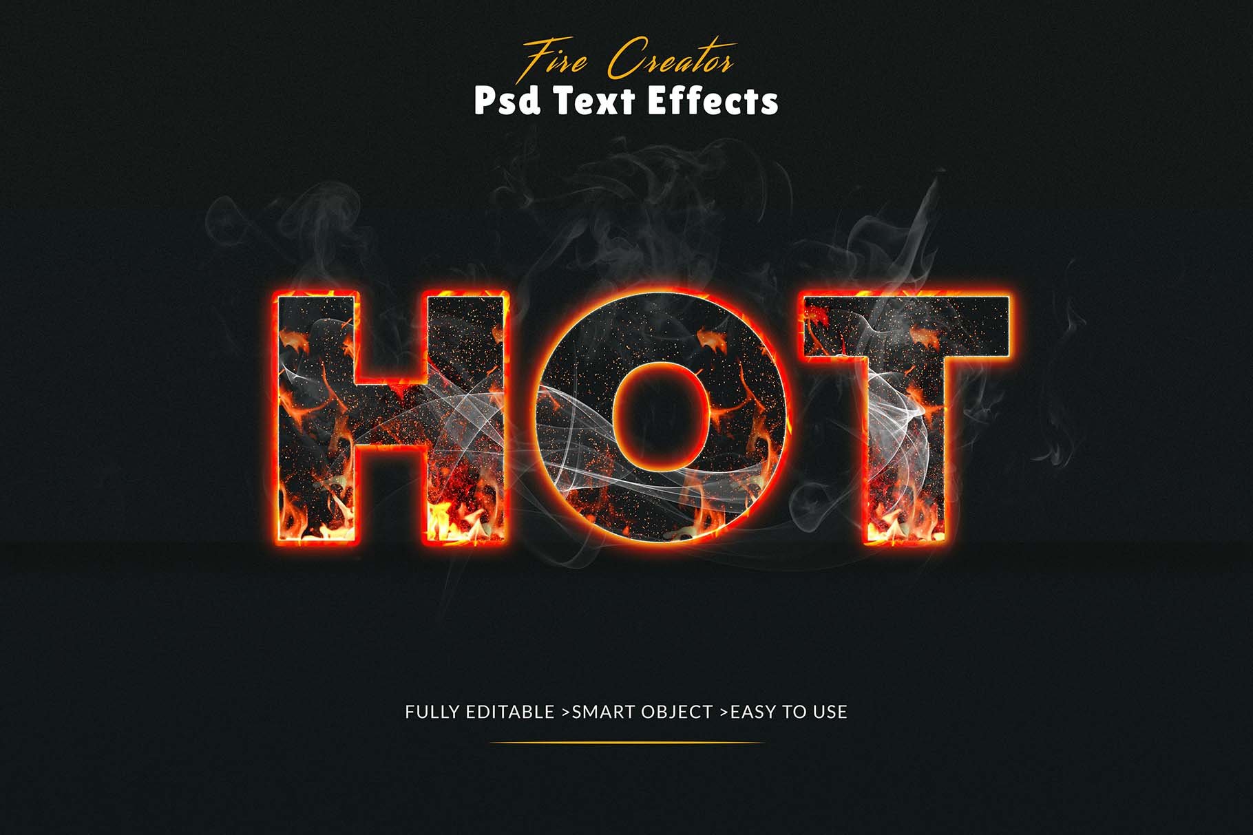 Realistic Fire Text Effects Creator Design Cuts