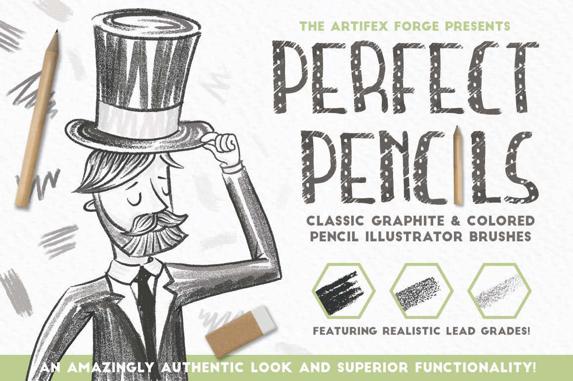 Perfect Pencils Illustrator Brush Pack