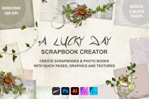 A Lucky Day Digital Scrapbooking Set