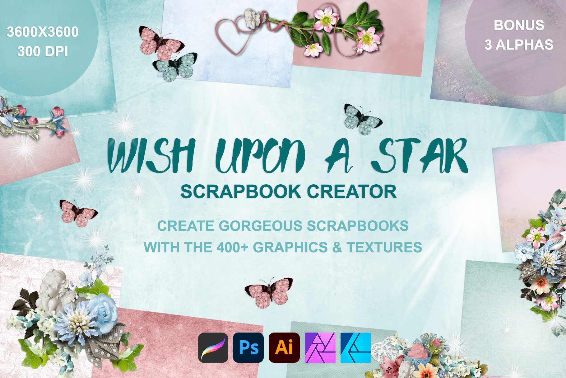 Wish Upon a Star Digital Scrapbooking Kit