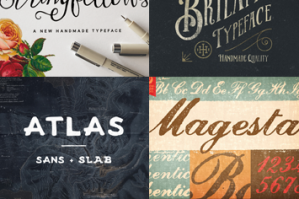 30 Best Selling Creative Fonts (Includes Web Fonts and Extended Licensing)