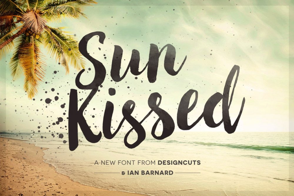 Sun Kissed Brush Font (Plus Bonus Brushography Pack)