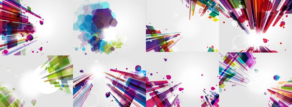 Abstract, Modern Backgrounds for Photoshop and Illustrator