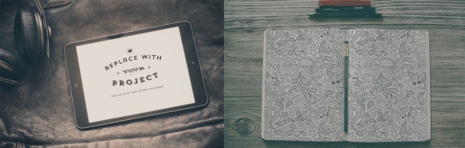 iPad and Book Mockup Templates Set
