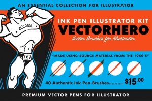 VectorHero | Brushes for Illustrator