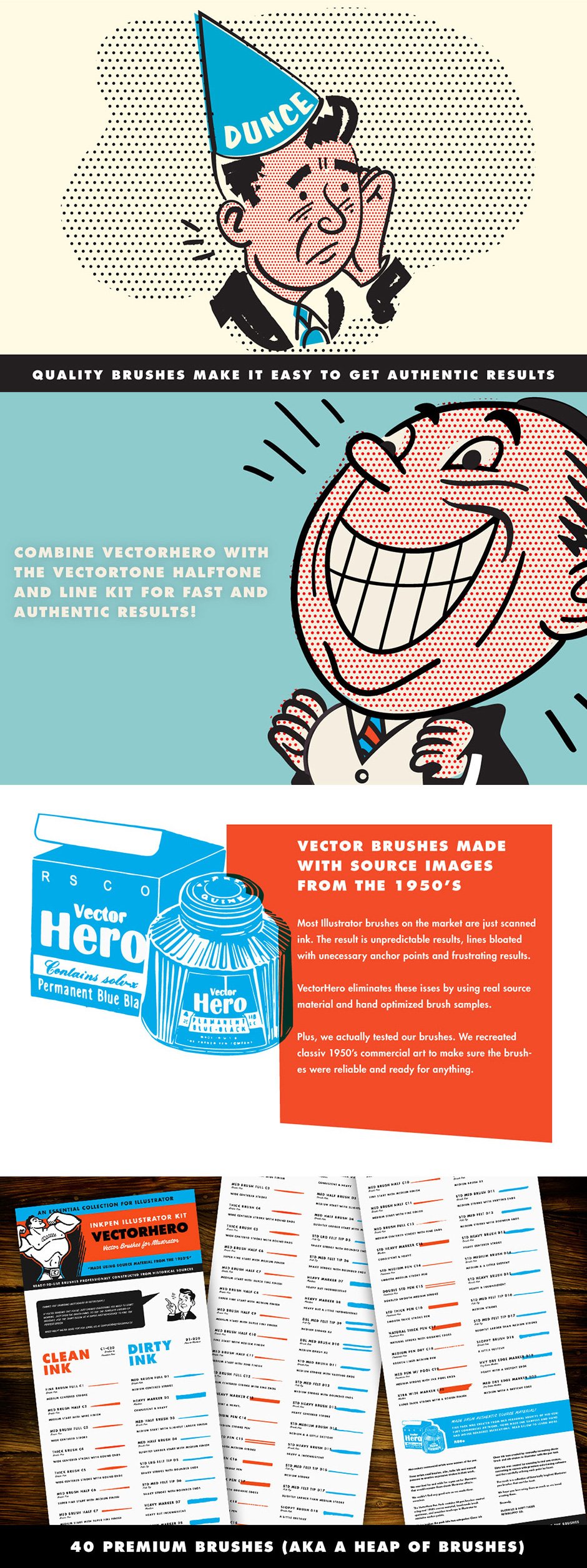 VectorHero | Brushes for Illustrator 