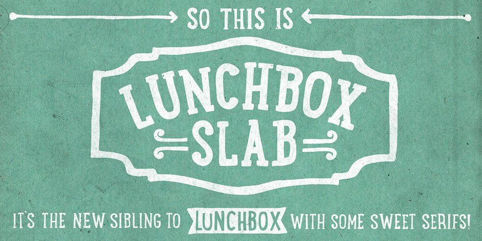 LunchBox Slab Font Family