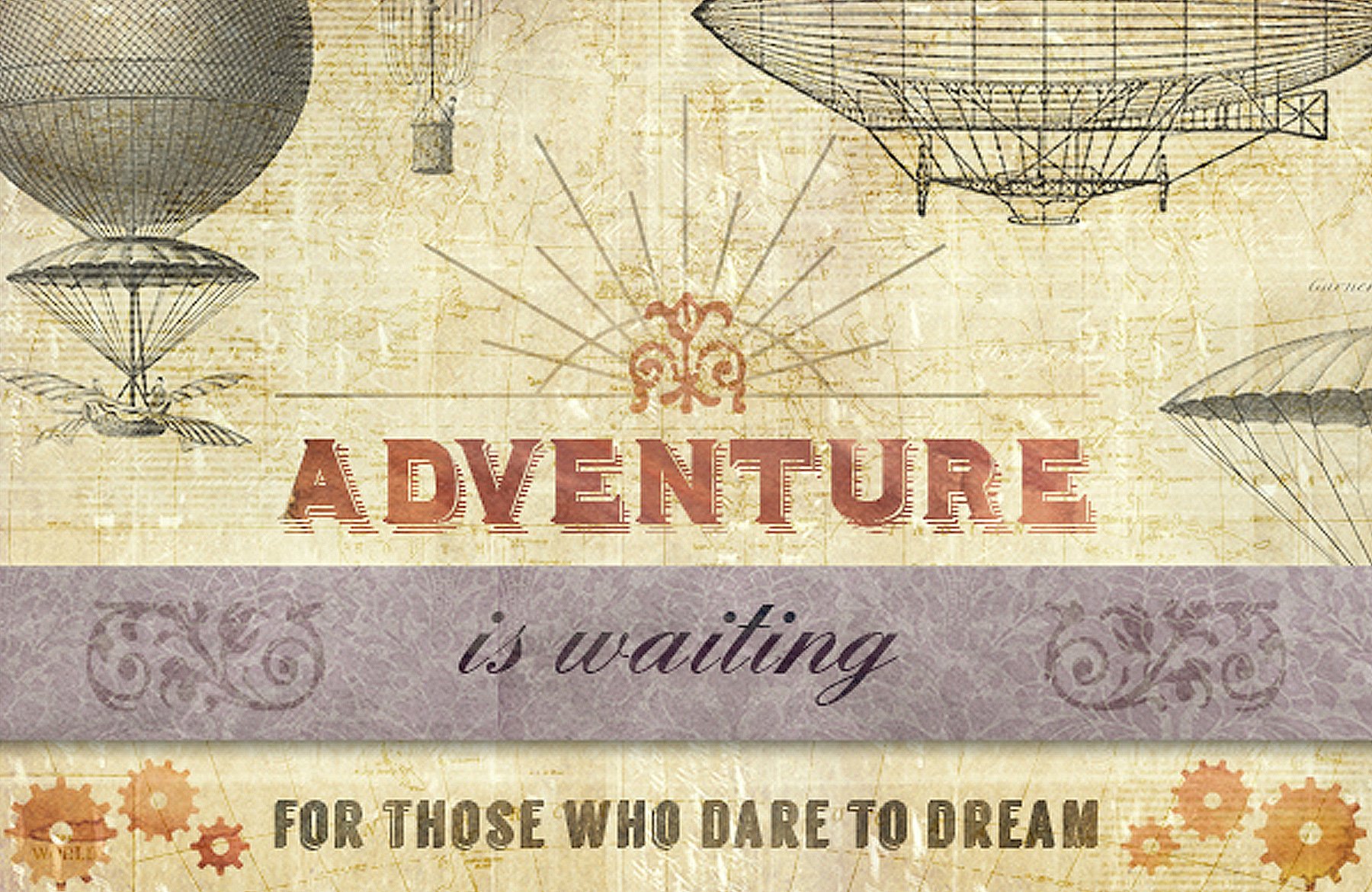 Design a Vintage, Steampunk Style Postcard - Design Cuts