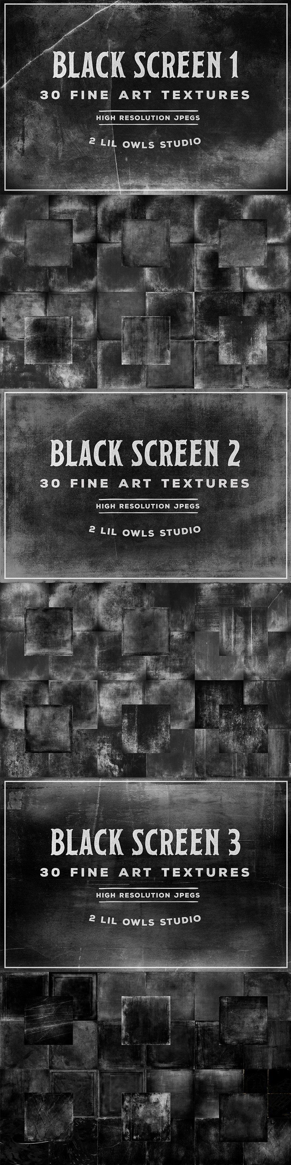 Black Screen Textures Bundle