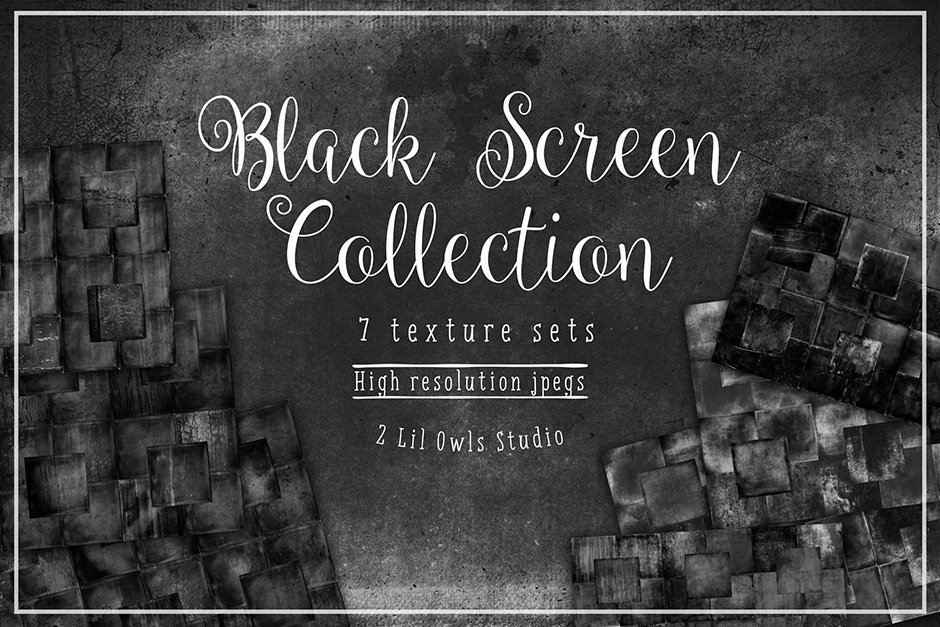 Black Screen Textures Bundle