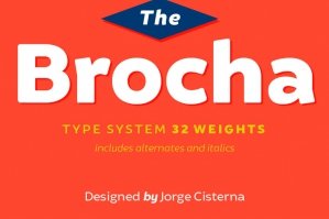 Brocha Font with Web Fonts