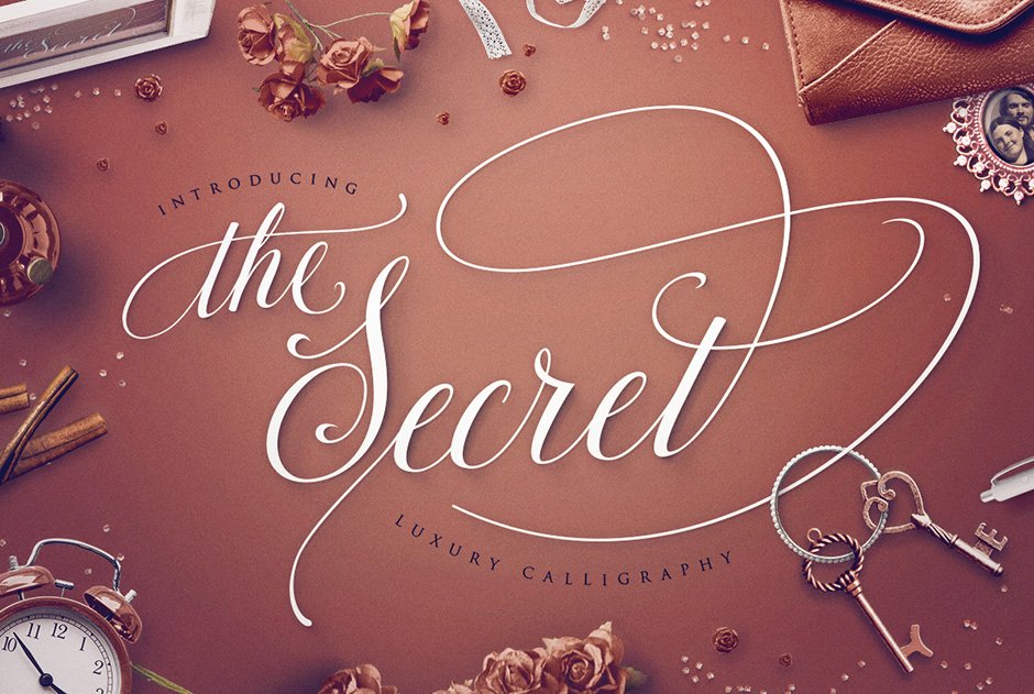 The Secret: Luxury Calligraphy Script