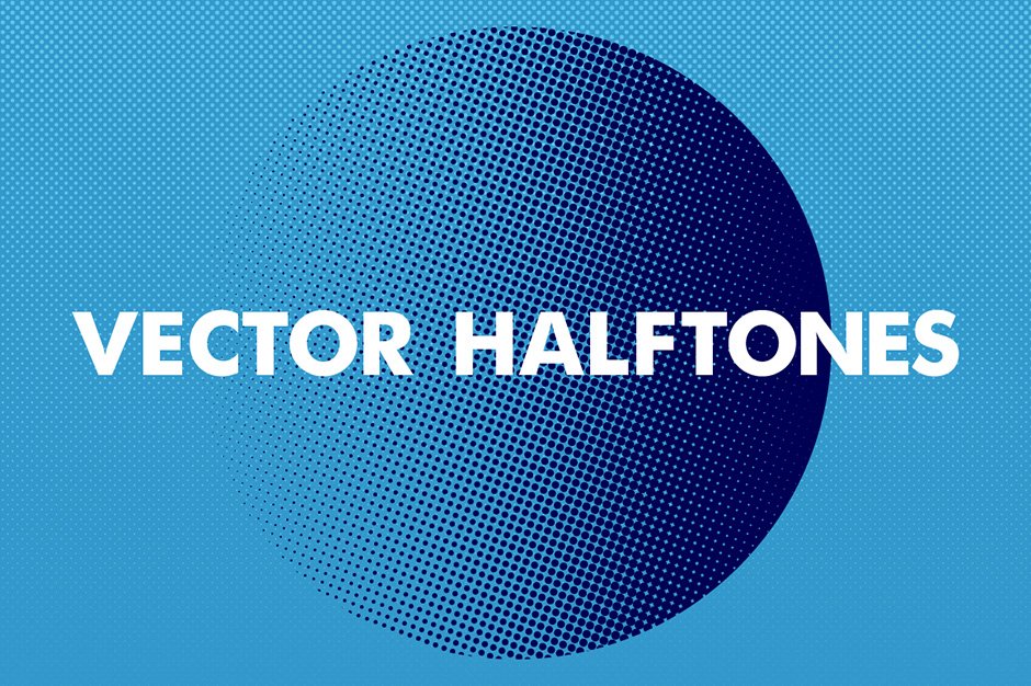Clean Vector Halftone Effects Collection
