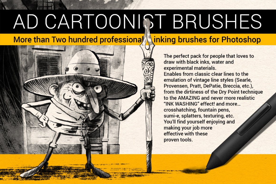 The Cartoonist Brushes