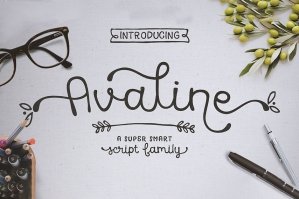 Avaline Script Family + Bonus Extras