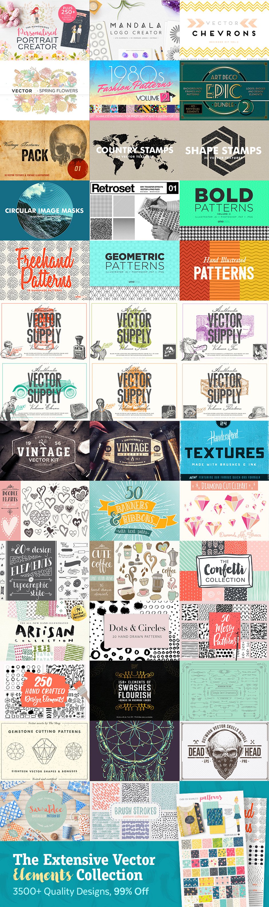 The Extensive Vector Elements Collection