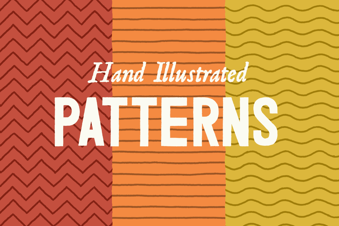 Line Patterns - Hand Illustrated
