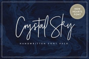 Crystal Sky Font Set