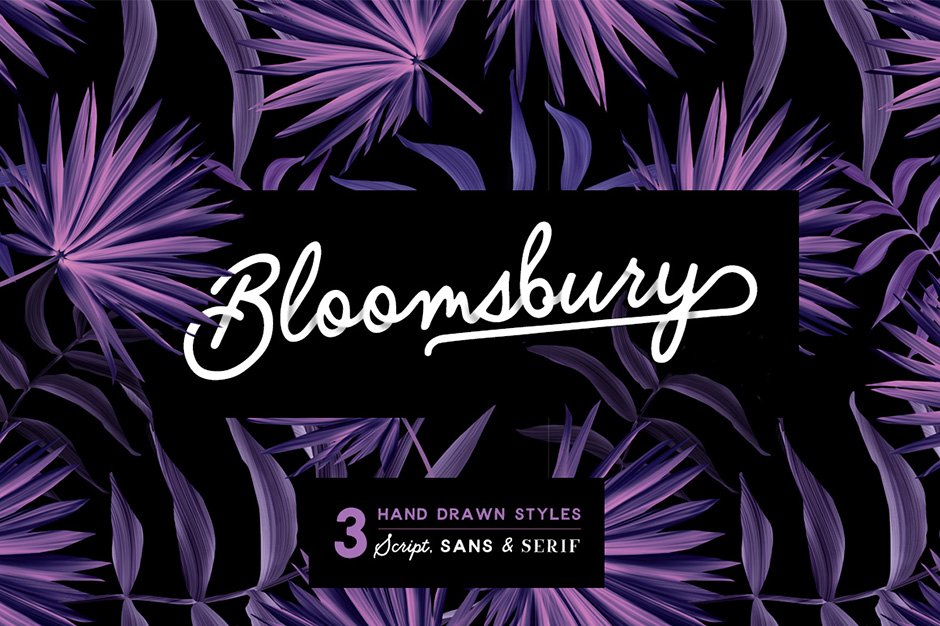 Bloomsbury – Script, Sans & Serif