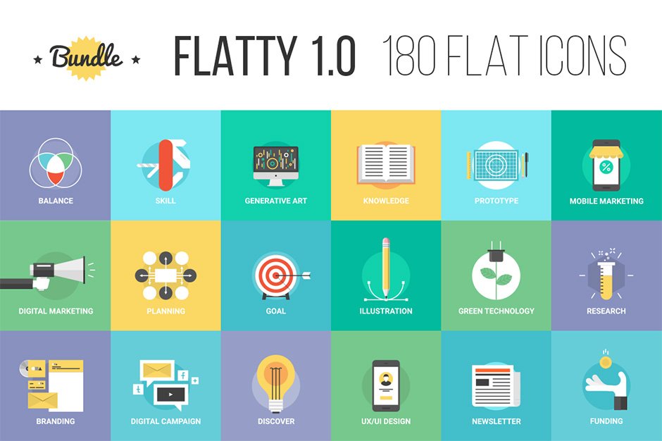 Bundle of Flatty Icons 1.0