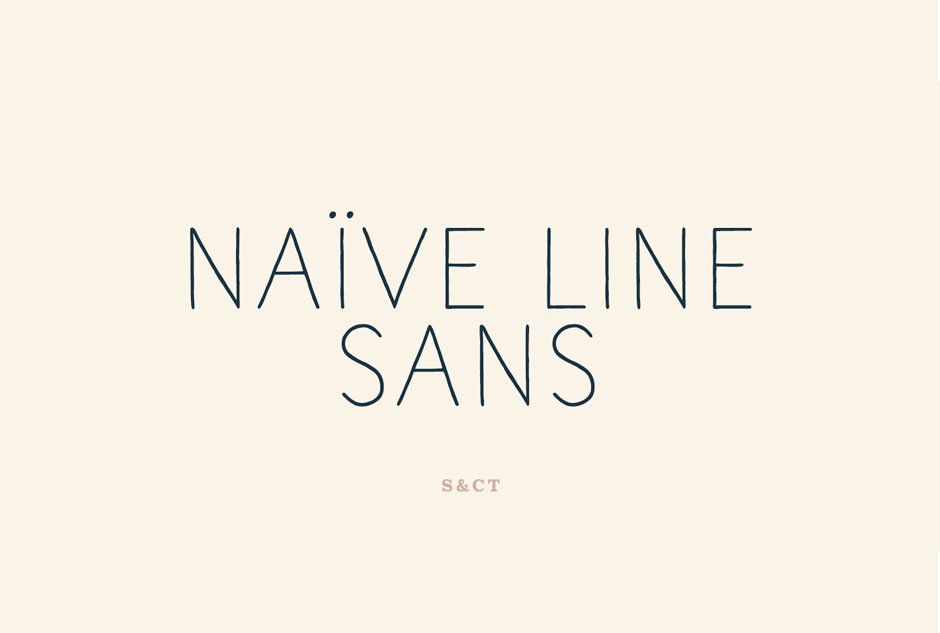 Naive Line Sans Font Pack