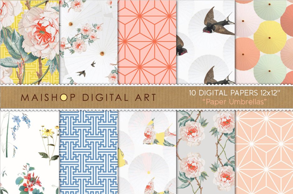 The Mammoth Textures, Patterns and Backgrounds Bundle