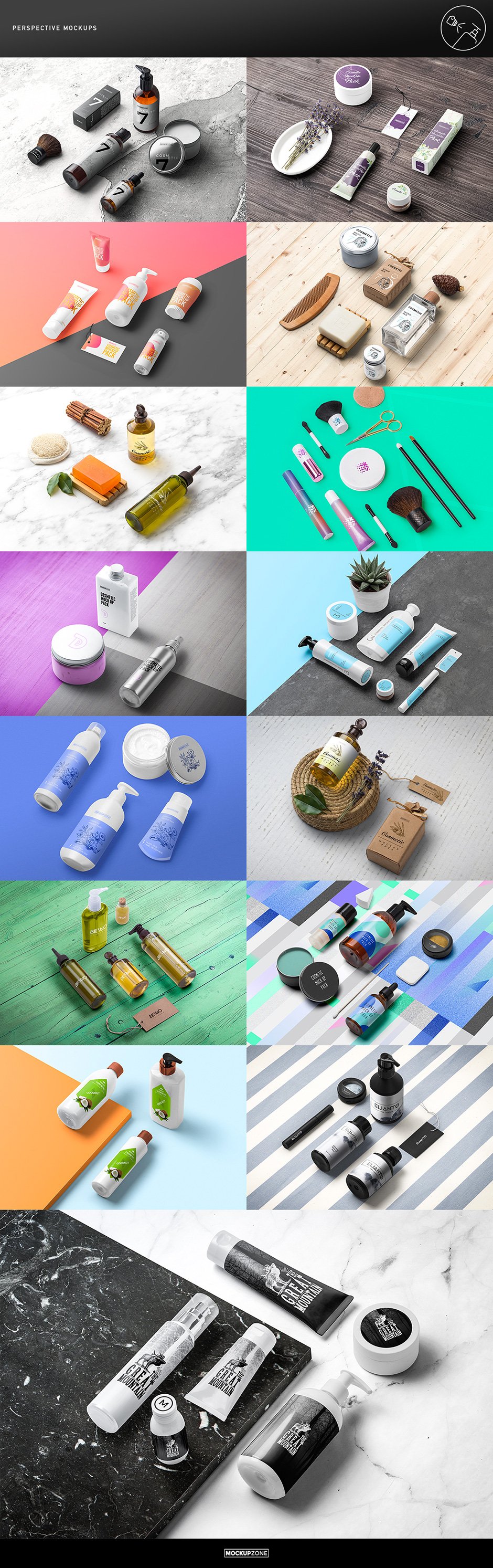 Cosmetic Packaging Branding MockUp
