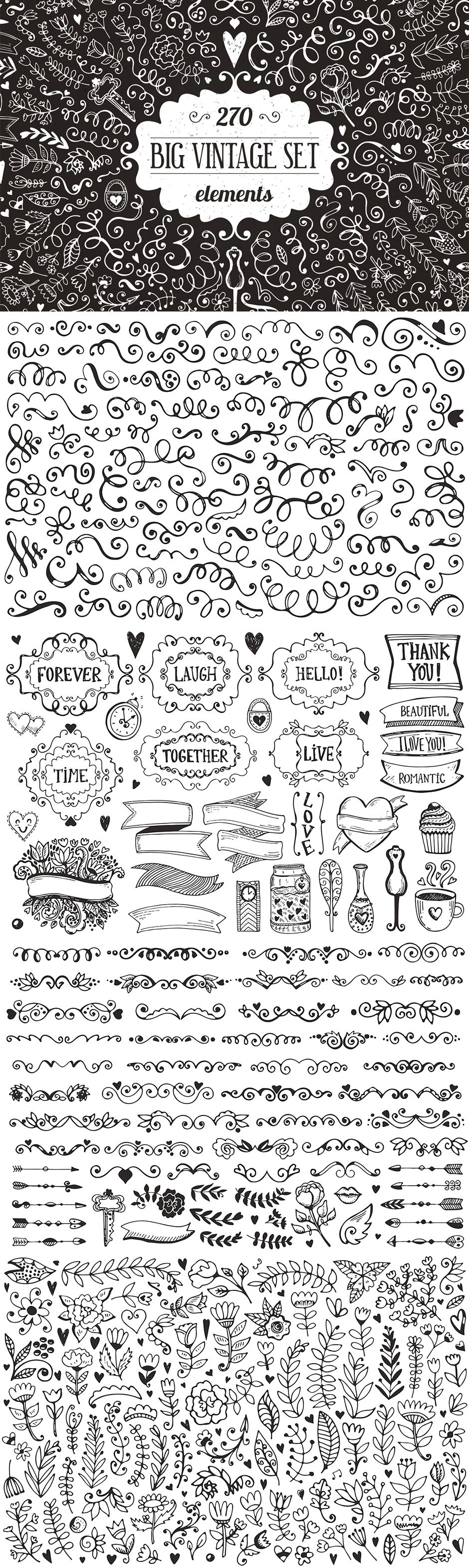 The Essential Hand-Made Vectors Collection