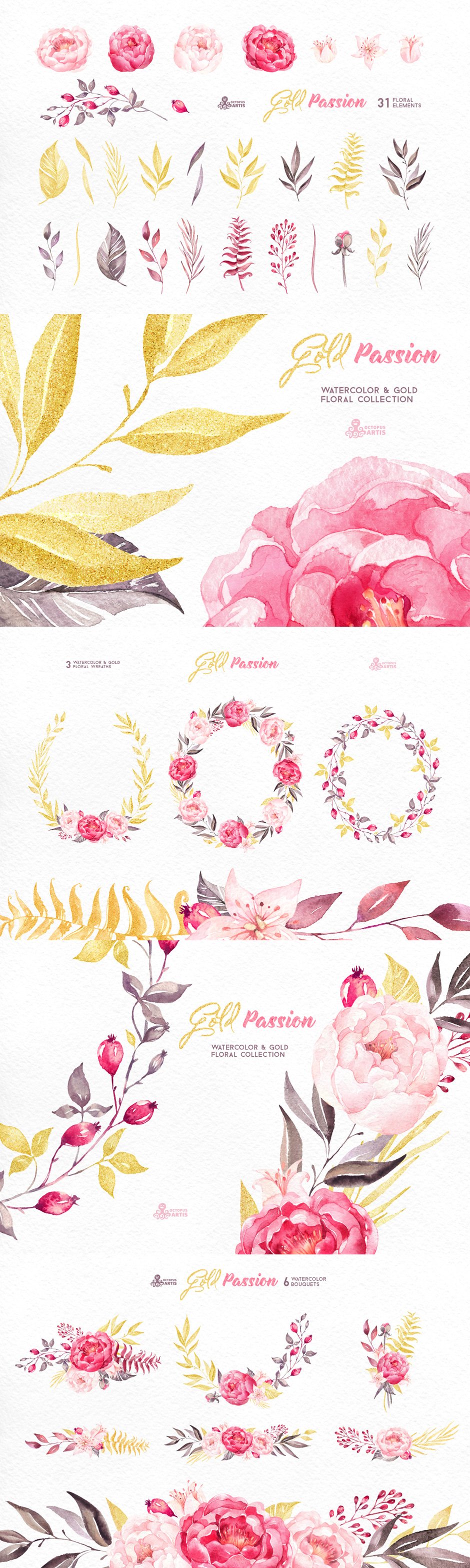 Gold Passion - Floral Collection