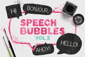 Speech Bubbles and Splashes Collection Vol. 2