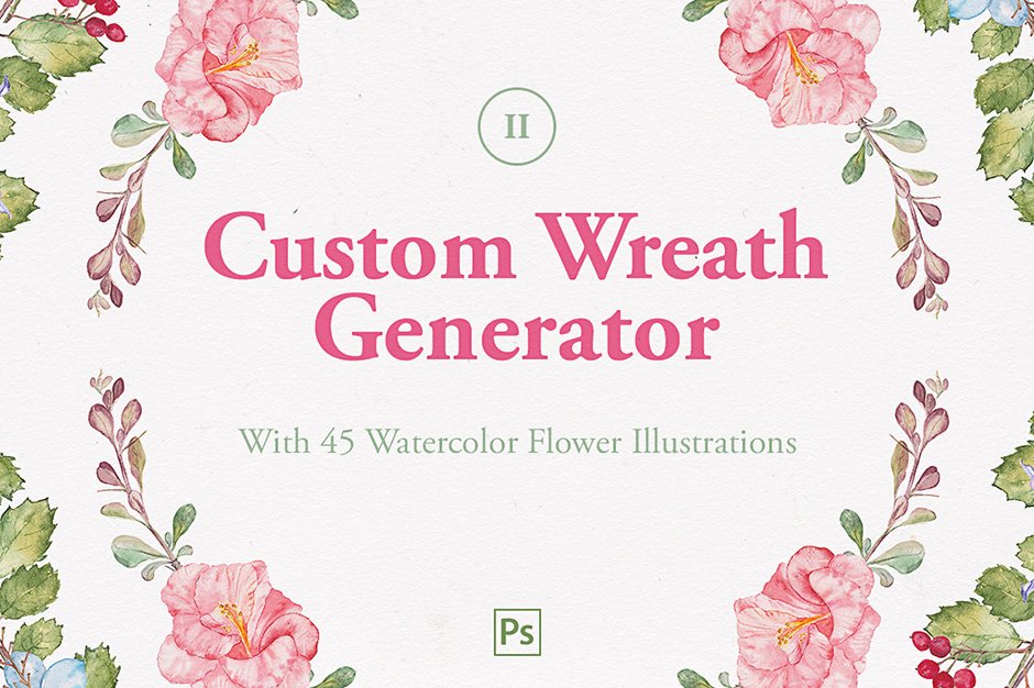 Custom Wreath Generator 2 + Flowers