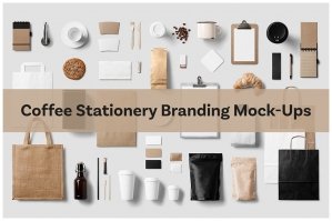 Coffee Stationery Branding Mock-Ups