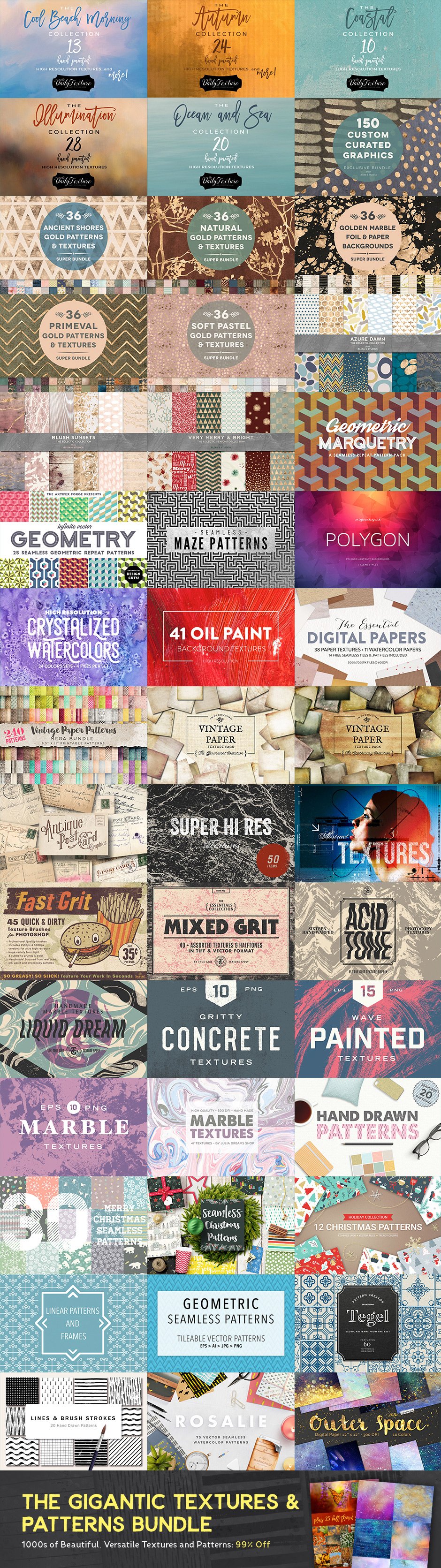The Gigantic Textures and Patterns Bundle