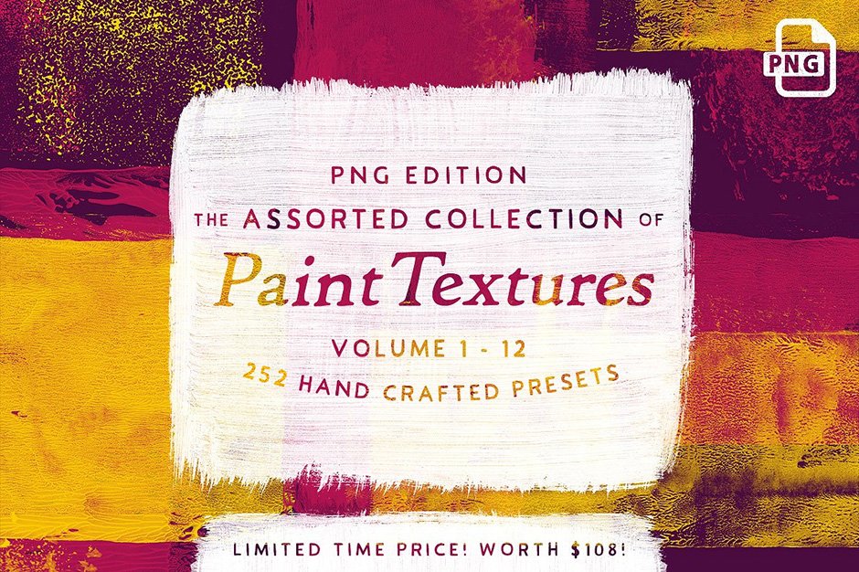 252 Assorted Real Paint Textures