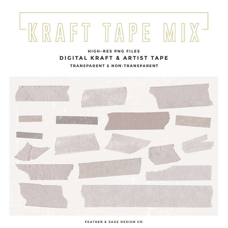 Kraft Paper Masking Tape Mix