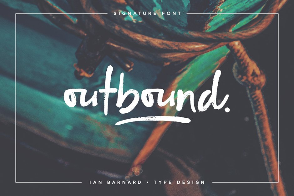 Outbound Signature Font