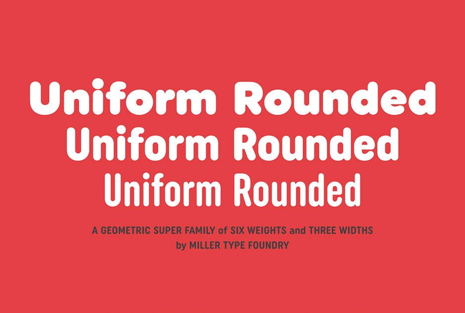 Uniform Rounded Font Family