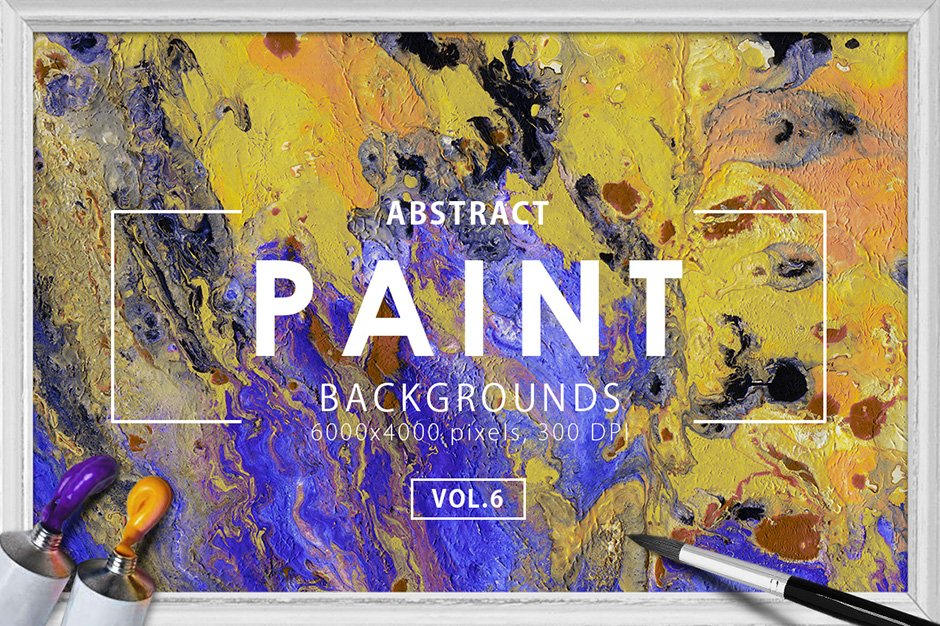 Abstract Paint Backgrounds Vol. 6